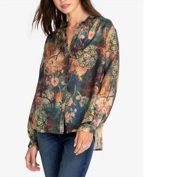 Johnny Was Tops - Nwt johnny was traviata leda button down in multi a